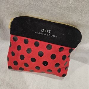 DOT Marc Jacobs Red & Black Polka Dot Cosmetic Pouch